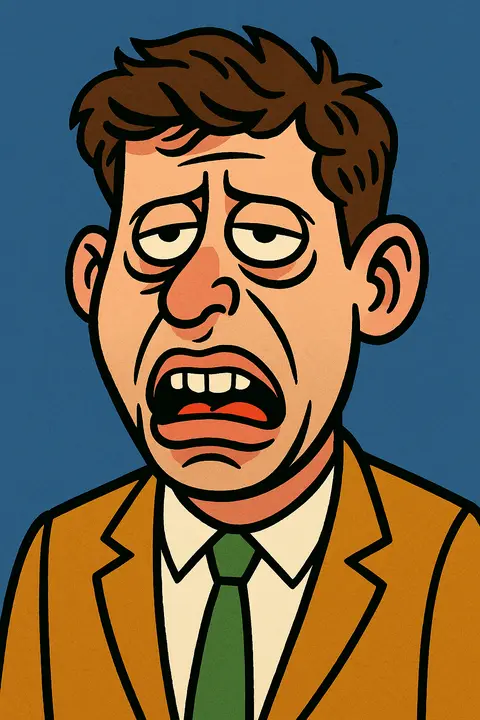 The AI mastermind, pained expression