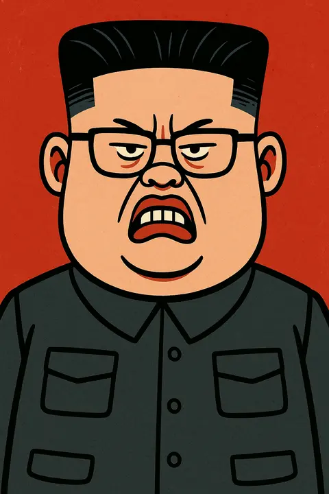 Kim, furious, glasses